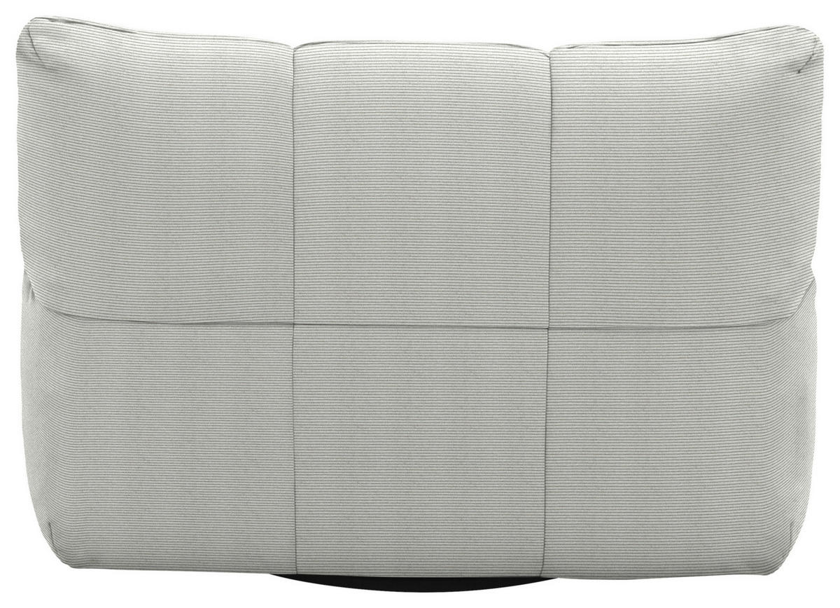 SESSEL Feincord Silberfarben  - Silberfarben/Schwarz, Design, Kunststoff/Textil (112/85/108cm) - Pure Home Lifestyle