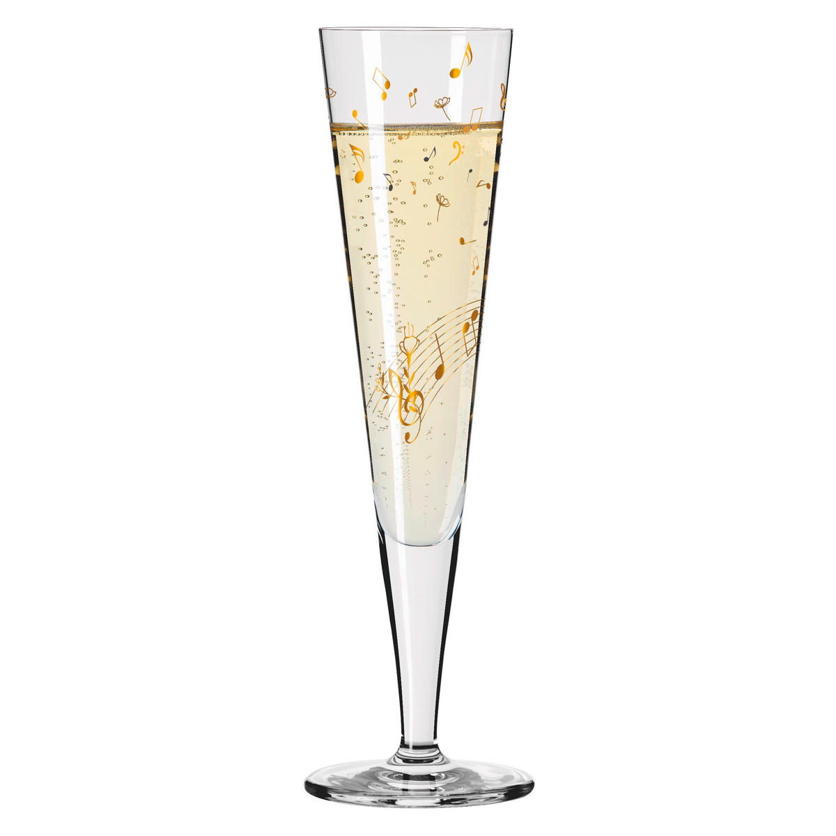CHAMPAGNERGLAS 205 ml  - Transparent/Goldfarben, LIFESTYLE, Glas (7,2/24,0cm) - Ritzenhoff