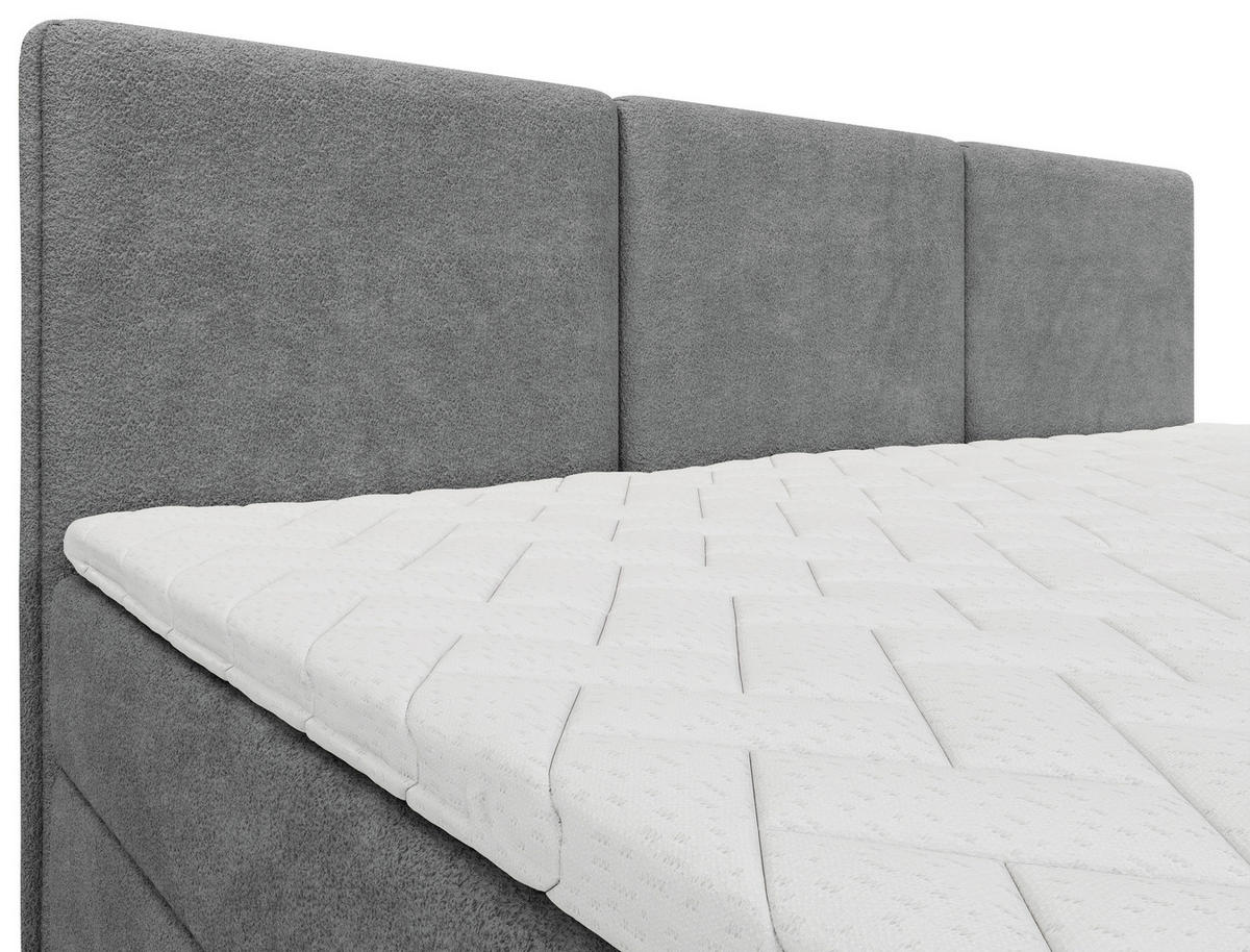 FAMILIENBETT - Dunkelgrau/Schwarz, MODERN, Holz/Holzwerkstoff (270/200cm) - MID.YOU