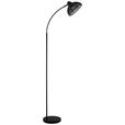 STEHLEUCHTE 55/24/155 cm    - Schwarz, Trend, Papier/Metall (55/24/155cm) - Novel