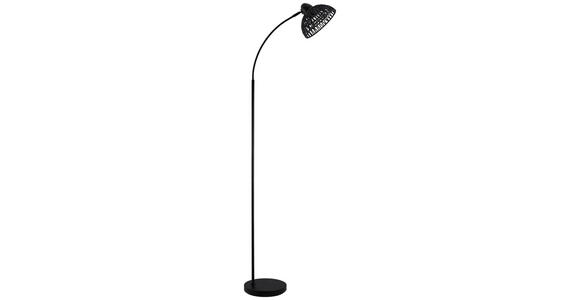 STEHLEUCHTE 55/24/155 cm - Schwarz, Trend, Papier/Metall (55/24/155cm) - Novel