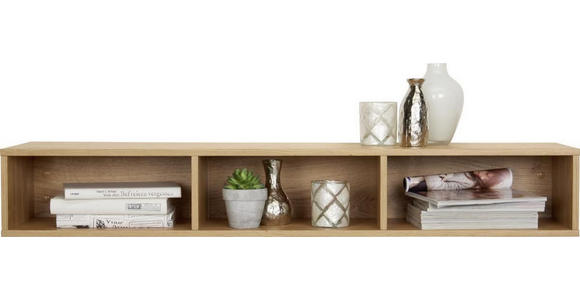 REGAL 108/16,3/28,3 cm Eichefarben - Eichefarben, Design, Holz/Holzwerkstoff (108/16,3/28,3cm) - Moderano