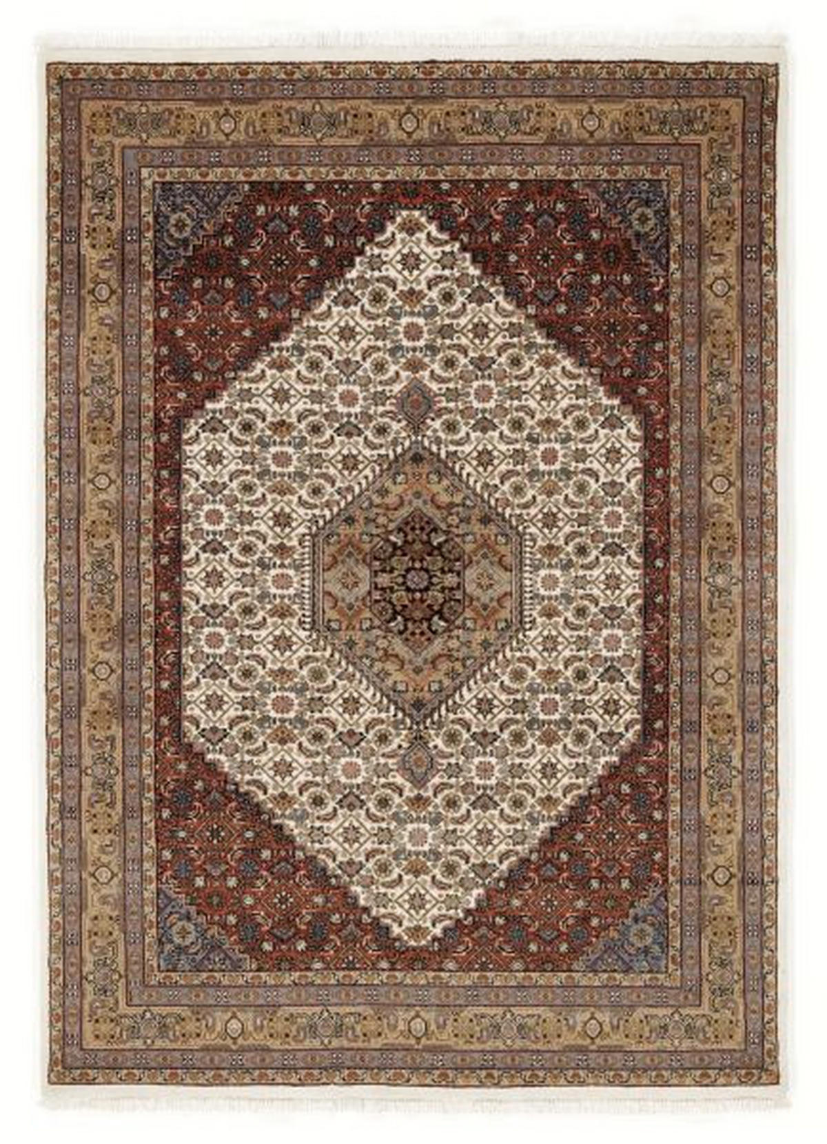ORIENTTEPPICH 70/140 cm Himla Bidjar Creme, Beige  - Beige/Creme, Basics, Textil (70/140cm) - Cazaris
