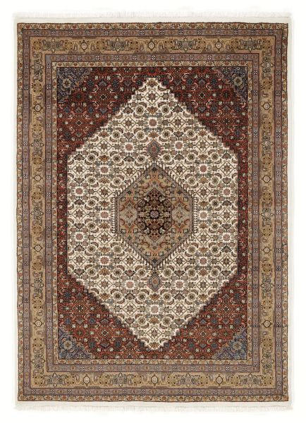 Orientalischer Webteppich Creme/beige Bidjar 70x140 Cm
