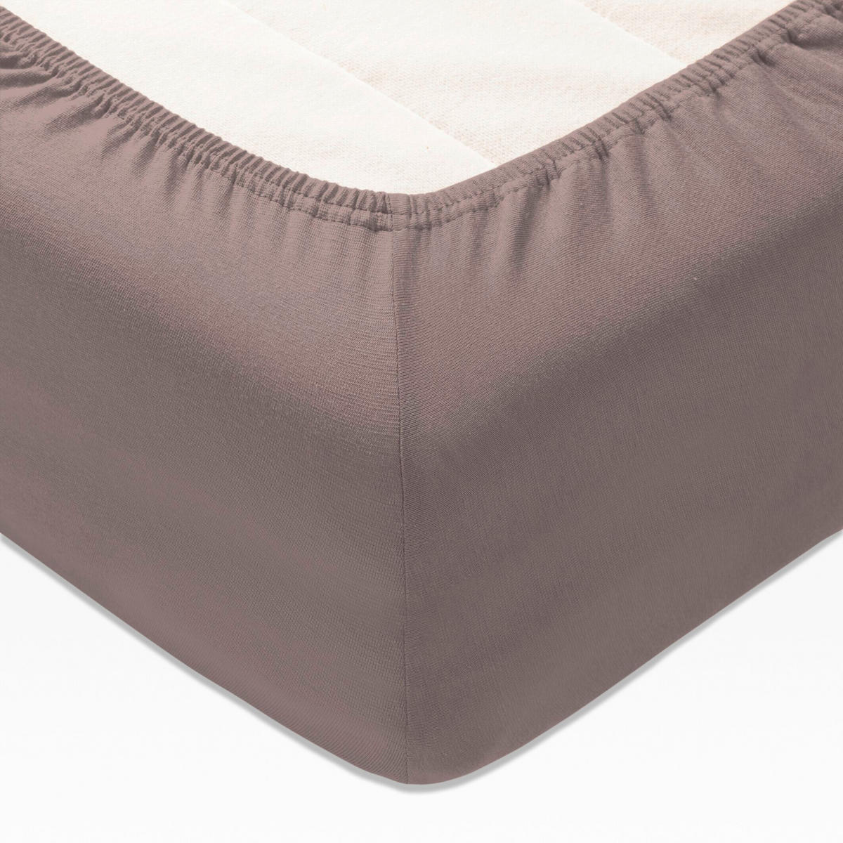 BOXSPRING-SPANNLEINTUCH 90-100/200 cm Jersey  - Taupe, Basics, Textil (90-100/200cm) - Joop!