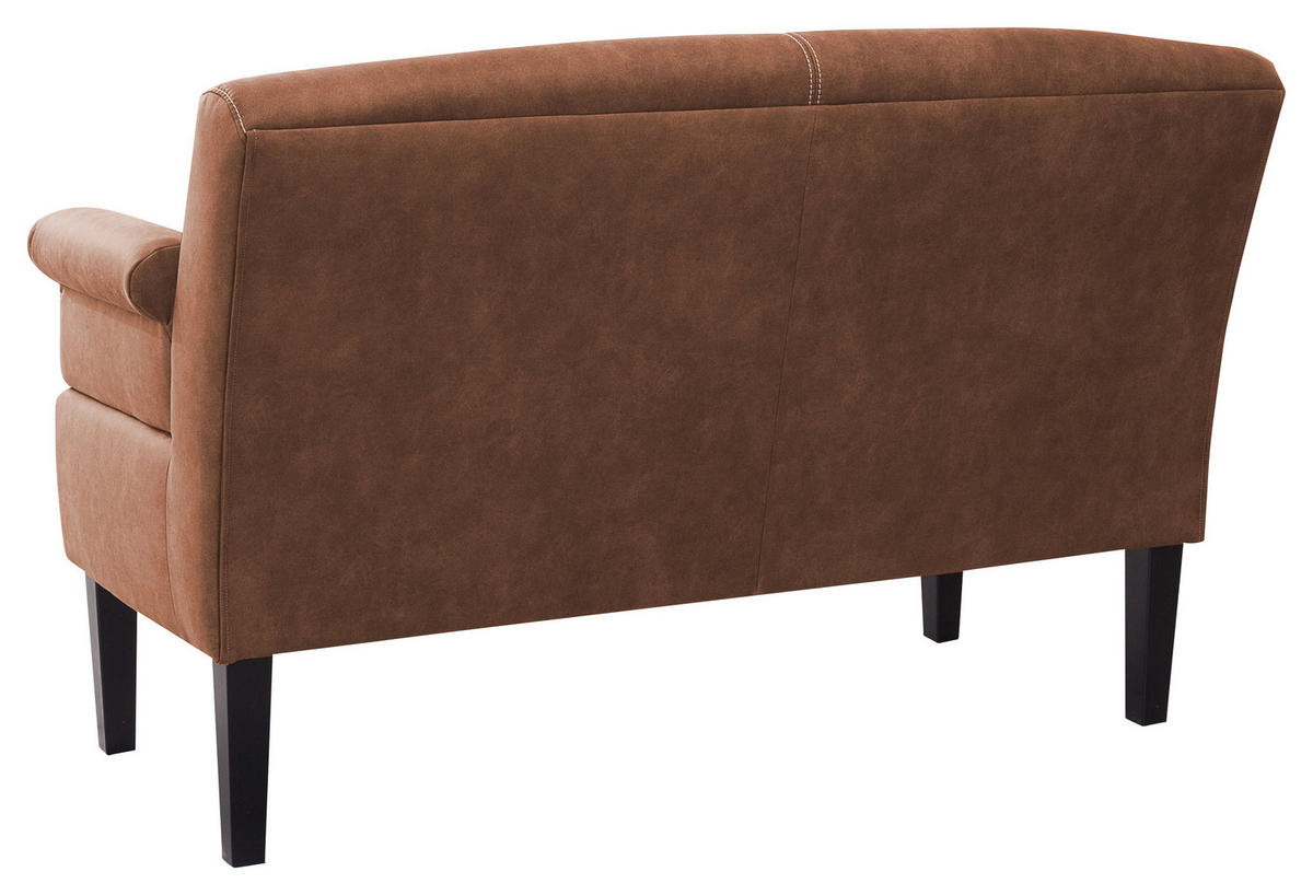 2-SITZER-SOFA in Mikrofaser Cognac  - Cognac/Beige, Konventionell, Holz/Textil (152/97/78cm) - Sit & More
