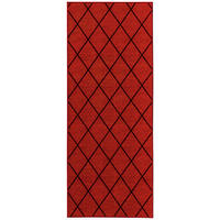 WEBTEPPICH Wohnzimmer 80/150 cm Cosenza Rot, Schwarz rechteckig  - Rot/Schwarz, Design, Kunststoff/Textil (80/150cm) - Floordirekt