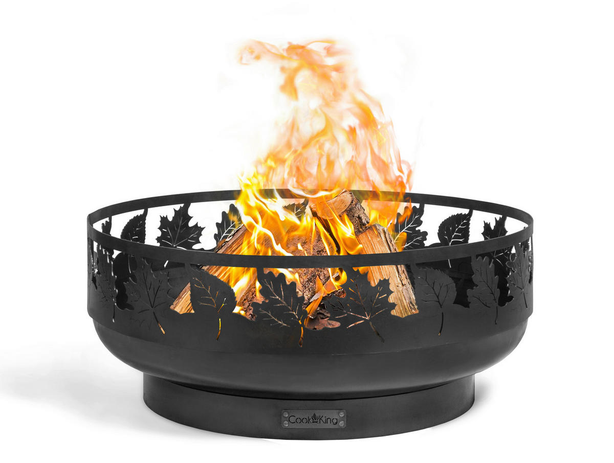 FEUERSCHALE  - Schwarz, Basics, Metall (80/33cm)