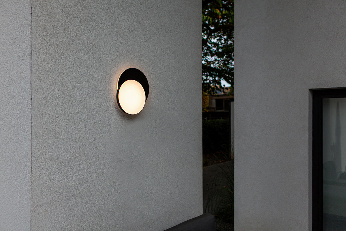 LED-AUßENLEUCHTE Goleta 30/6,3 cm   - Anthrazit/Weiß, Basics, Kunststoff/Metall (30/6,3cm)