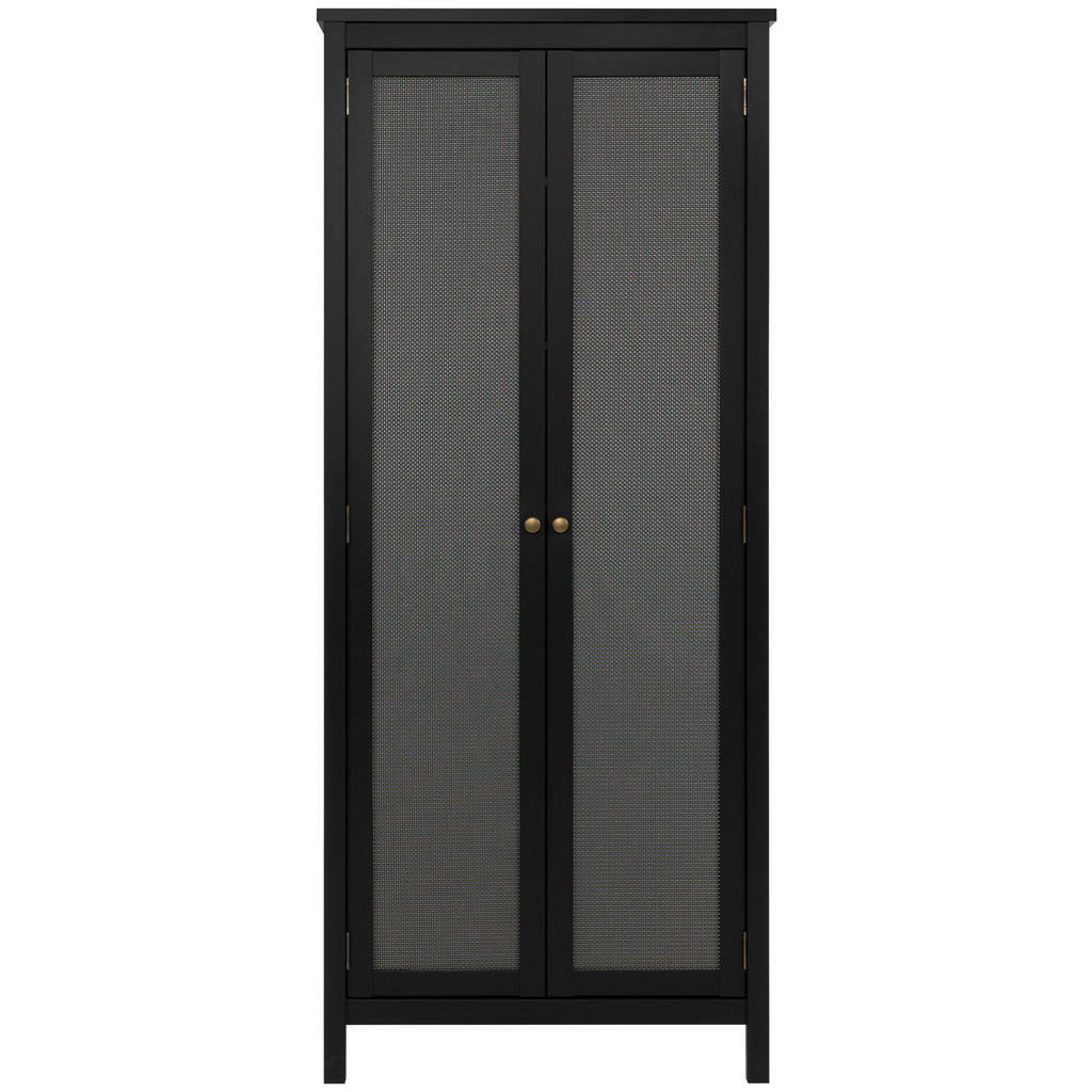 Thumbnail - Mid.you Mehrzweckschrank, Schwarz, Metall, 5 Fächer, 80x187x40 cm, stehend, Waschküche, Mehrzweckschränke