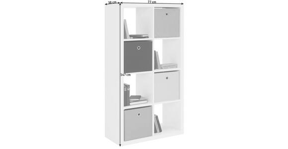 RAUMTEILER  in Holzwerkstoff   - Weiß, Design, Holzwerkstoff (77/147/38cm) - Carryhome