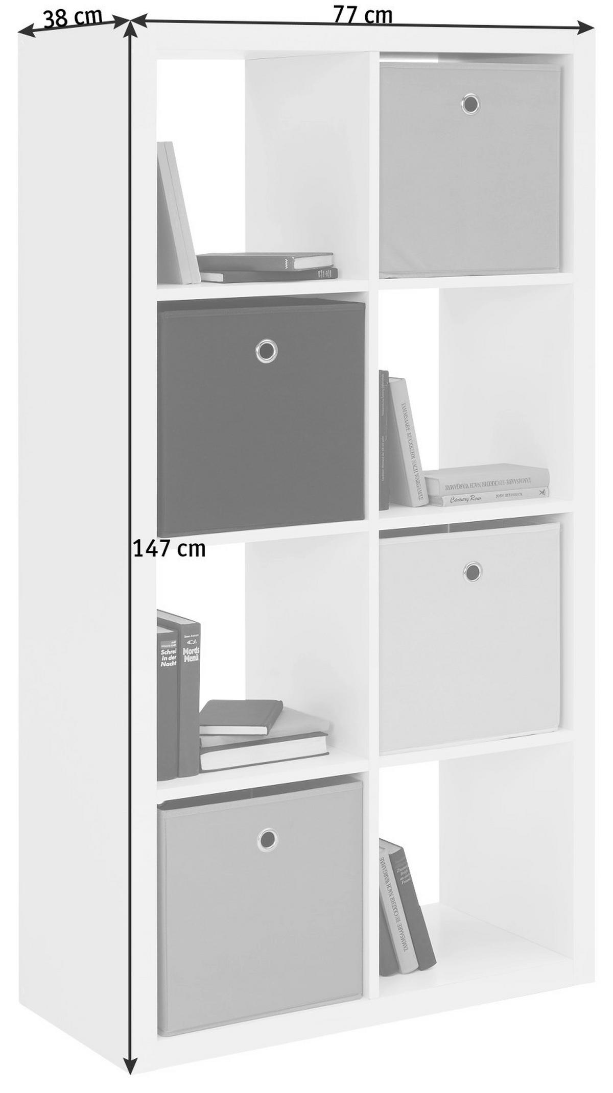 DĚLICÍ STĚNA, bílá, 77/147/38 cm - bílá, Design, kompozitní dřevo (77/147/38cm) - Carryhome