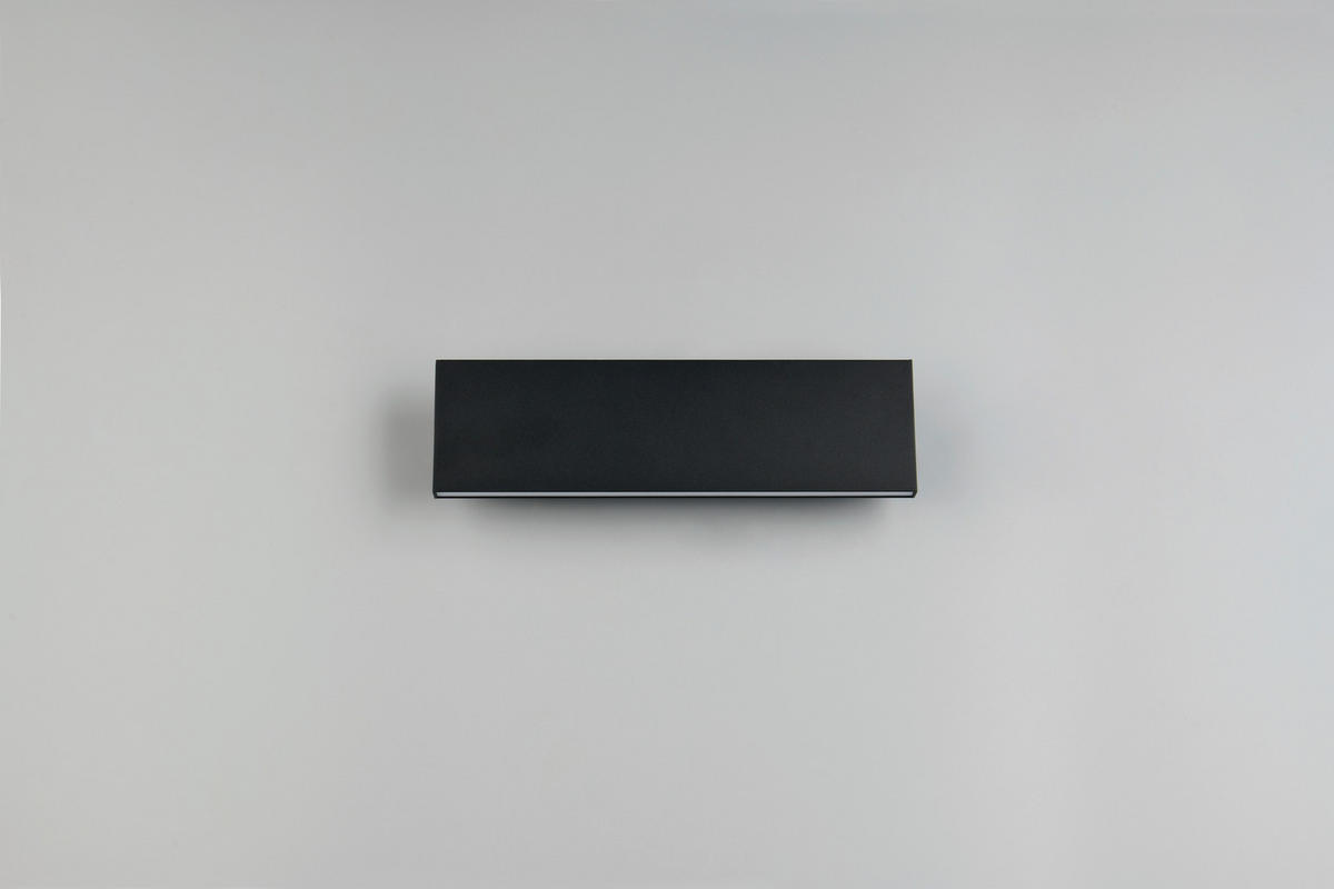 LED-WANDLEUCHTE 28/4,5/8 cm  - Schwarz, Design, Kunststoff/Metall (28/4,5/8cm) - Novel