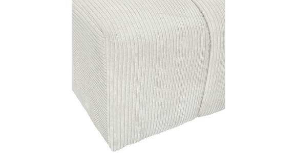 ECKSOFA Naturfarben Cord Zierkissen, Rücken echt  - Schwarz/Naturfarben, KONVENTIONELL, Kunststoff/Textil (313/162cm) - Carryhome