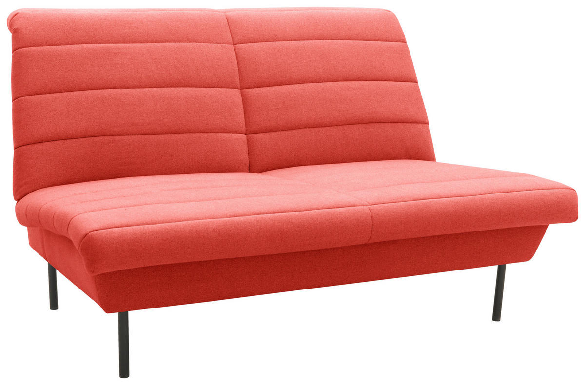 2-SITZER-SOFA in Orange  - Schwarz/Orange, Design, Textil/Metall (145/92/103cm) - LOOKS by W.Joop
