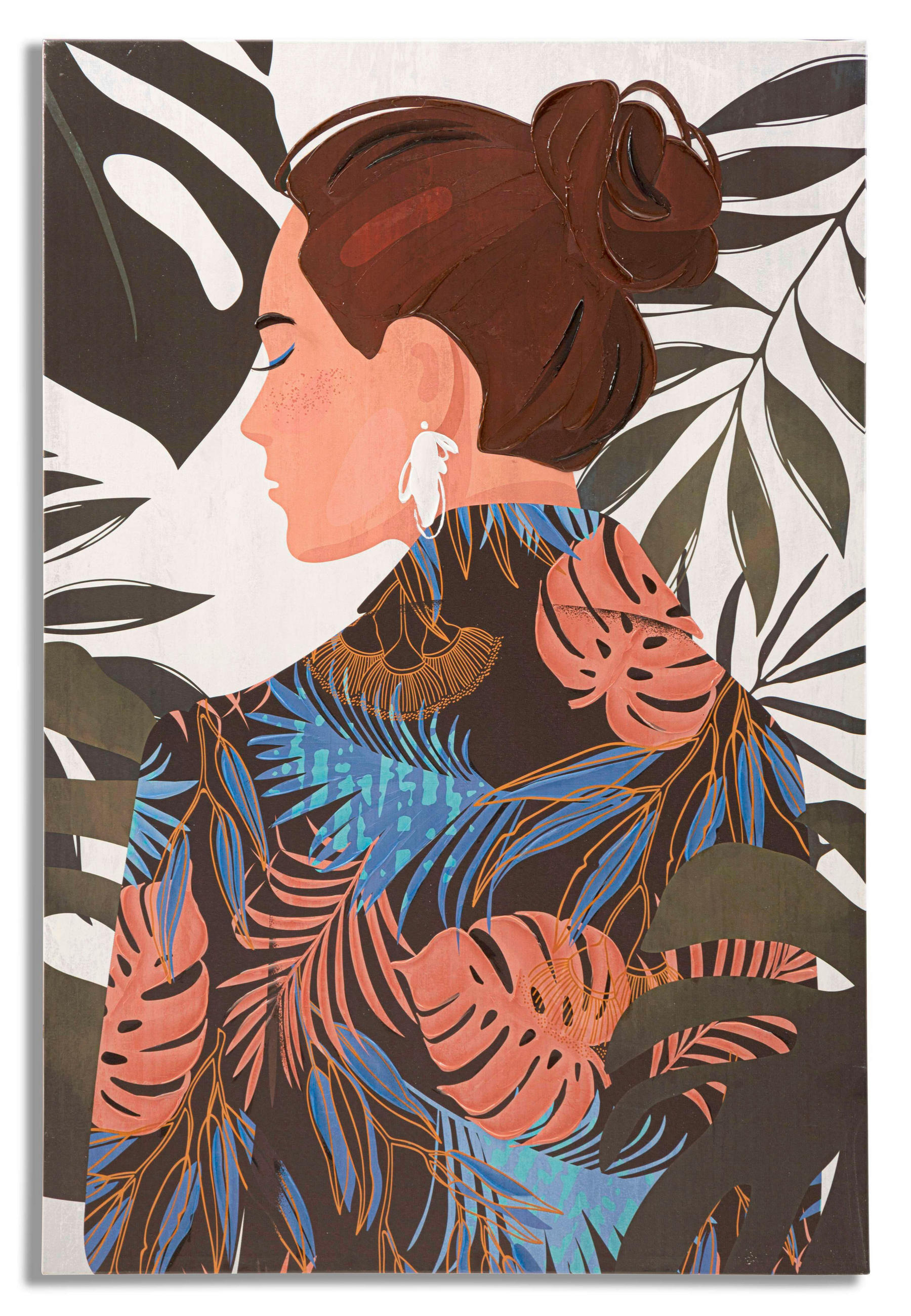 LEINWANDBILD Frauen  - Basics, Holz/Textil (80/120/2.8cm)