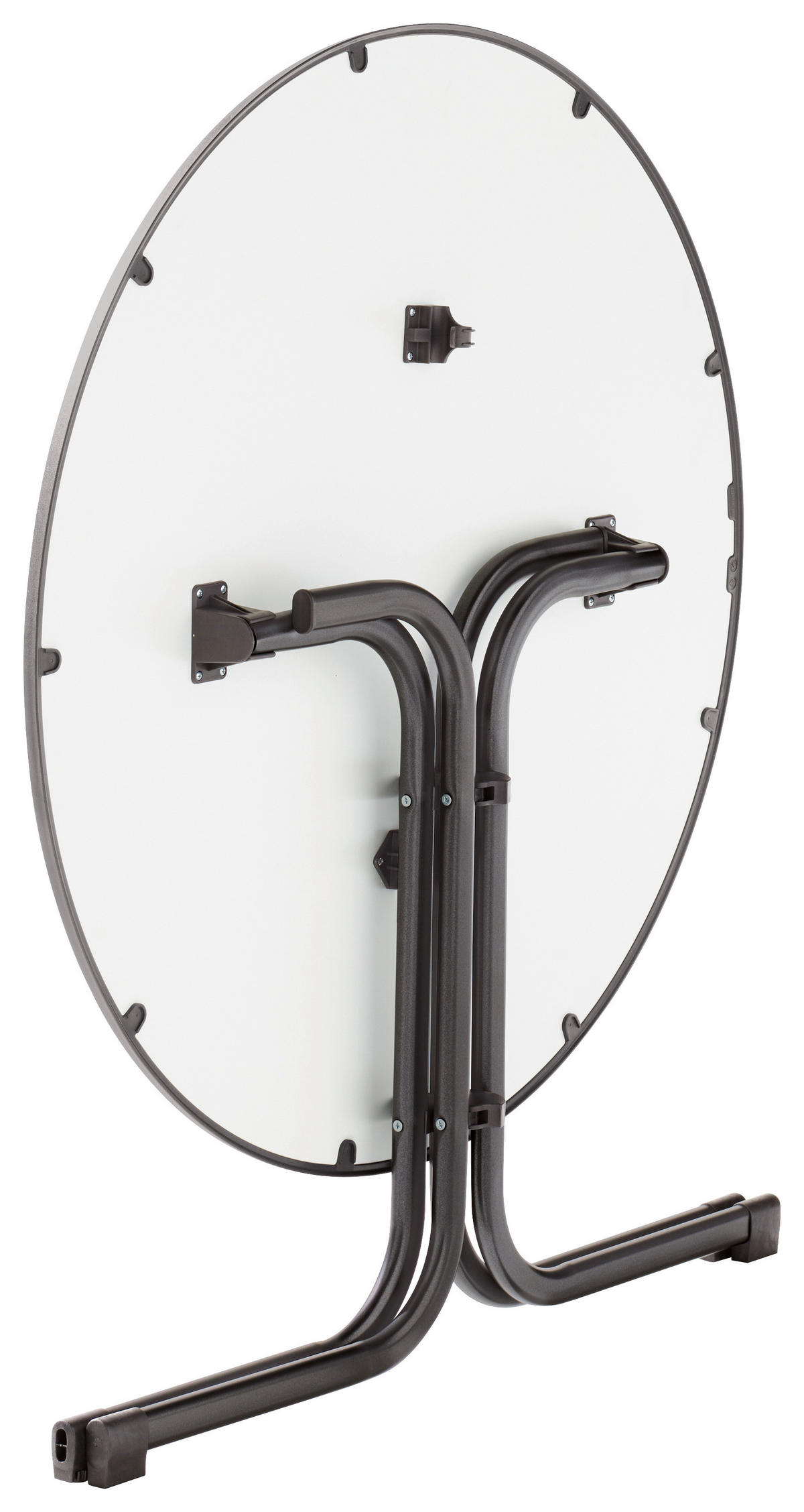 GARTENTISCH Holzwerkstoff rund  - Grau, MODERN, Holzwerkstoff/Metall (100/72cm) - Sieger