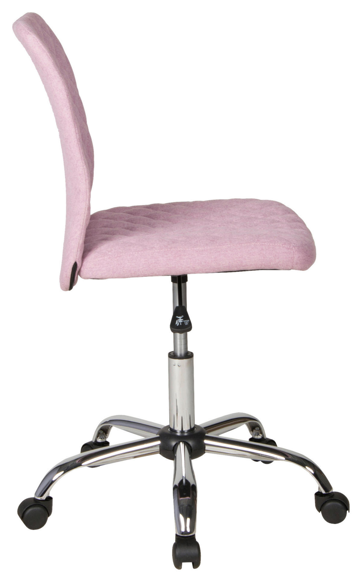 JUGENDDREHSTUHL Mikrofaser Rosa  - Chromfarben/Rosa, MODERN, Kunststoff/Textil (54/84-96/54cm) - Boxxx