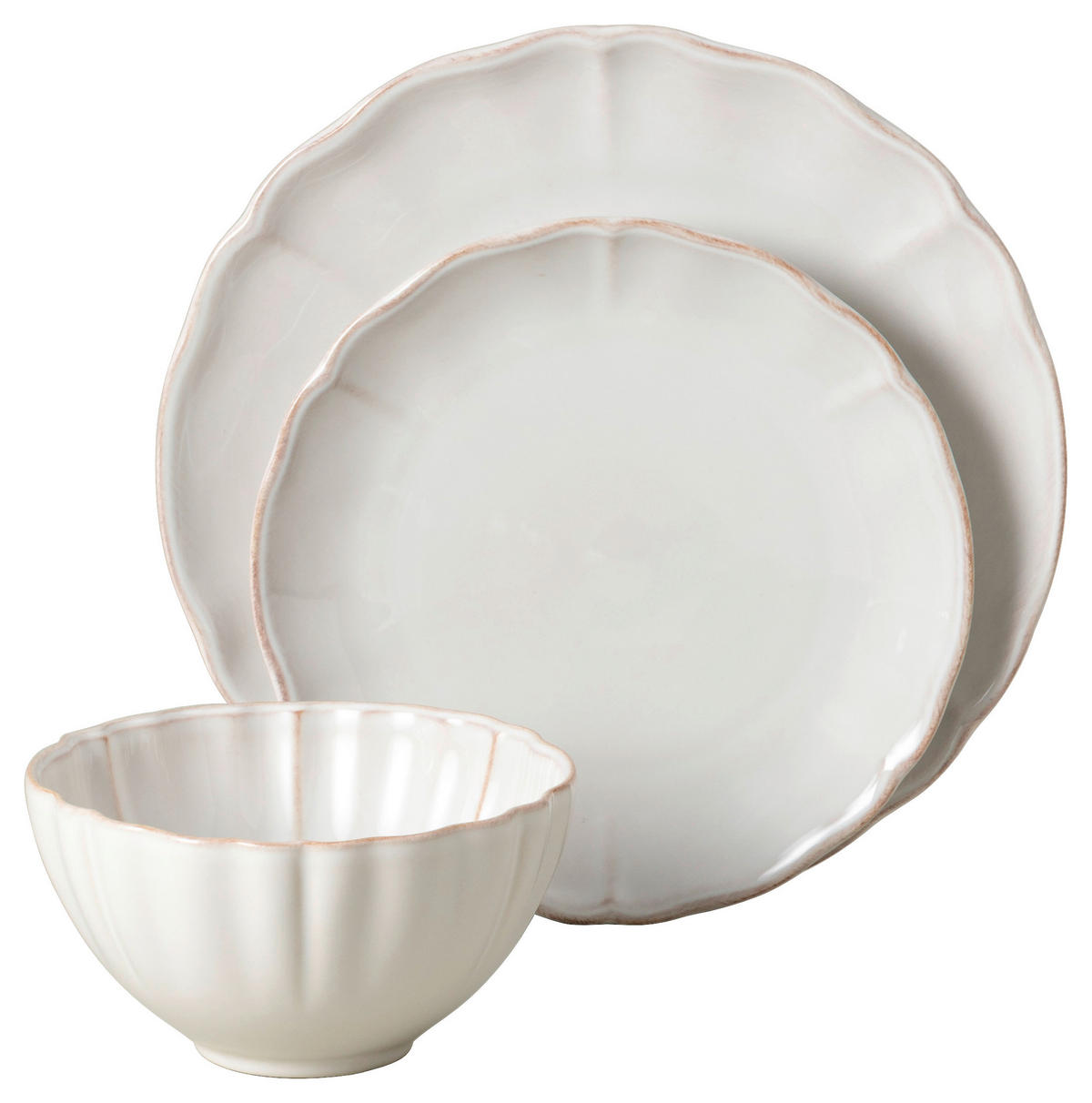 KOMBISERVICE Weiß ALENTEJO 12-teilig 4 Personen  - Weiß, Basics, Keramik - Costa Nova