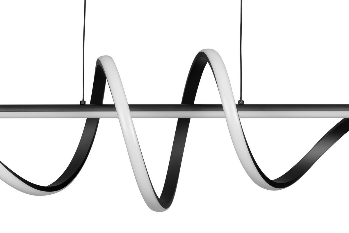 LED-HÄNGELEUCHTE 101/25/150 cm  - Schwarz, Design, Kunststoff/Metall (101/25/150cm) - Novel