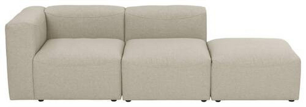 OTTOMANE LENA Flachgewebe Creme  - Creme, Design, Kunststoff/Textil (250/73/100cm) - Max Winzer