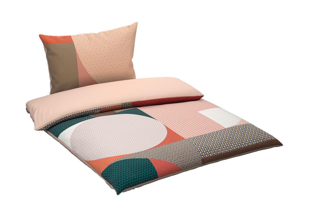 WENDEBETTWÄSCHE Winnow Satin 140/200 cm  - Multicolor, Basics, Textil (140/200cm) - Novel