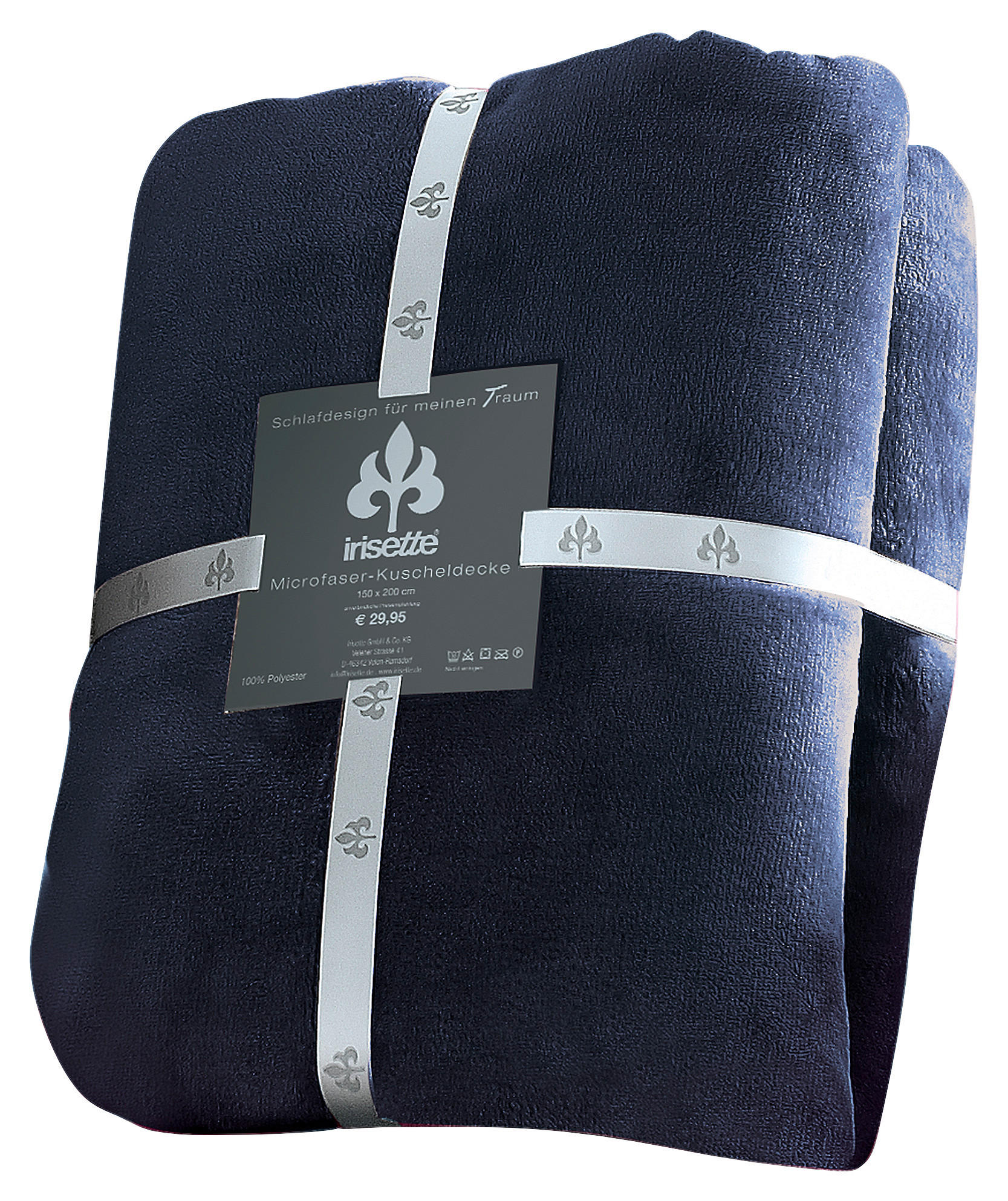 Irisette Kuscheldecke Dunkelblau 150x200 cm