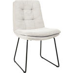 STUHL - Schwarz/Weiß, Design, Textil/Metall (49/90/68cm) - Johann Jakob