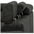 ECKSOFA  in Lederlook Anthrazit  230/263 cm  - Anthrazit/Schwarz, Design, Kunststoff/Textil (230/263cm) - Hom`in