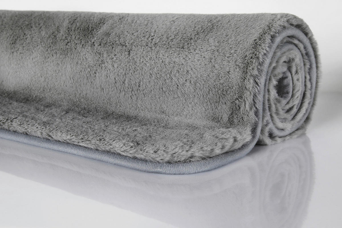 BADTEPPICH Grau 60/100 cm  - Grau, Basics, Kunststoff/Textil (60/100cm) - WECON HOME