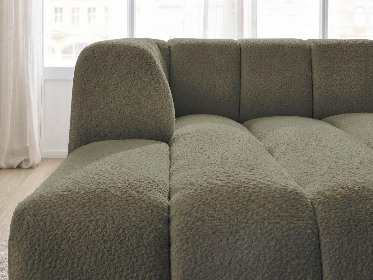 SOFAELEMENT ANNECY Bouclé Grün  - Schwarz/Grün, MODERN, Kunststoff/Textil (120/72/170cm)