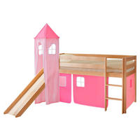 SPIELBETT Kiefer massiv 90/200 cm Rosa, Kieferfarben, Hellrosa  - Hellrosa/Rosa, Natur, Holz (90/200cm) - MID.YOU