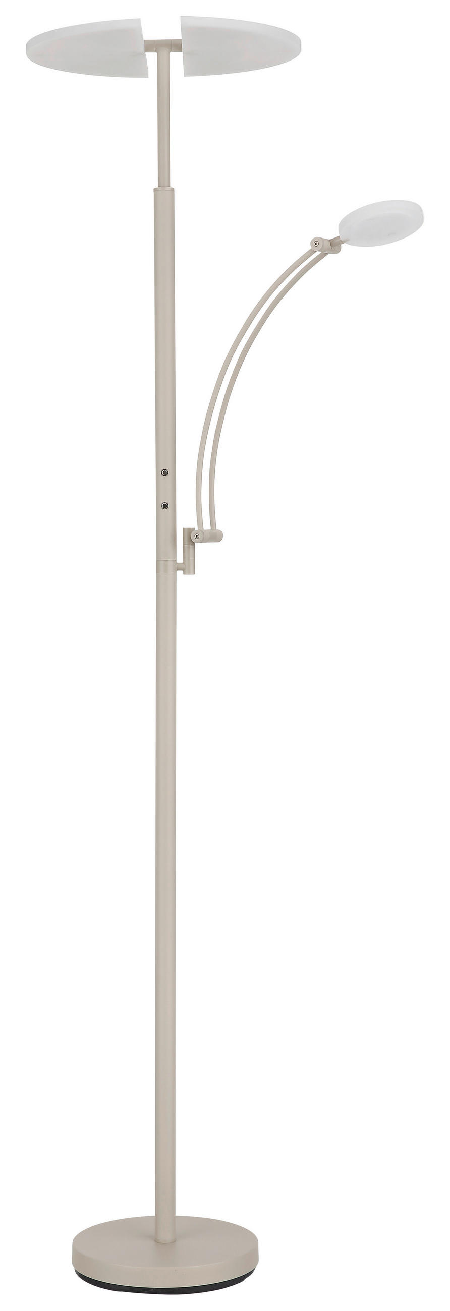 LED-DECKENFLUTER Tirana 80/40,5/183 cm  - Sandfarben/Klar, Design, Kunststoff/Metall (80/40,5/183cm)