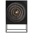 HIGHBOARD Schwarz  100/150/40 cm  - Goldfarben/Schwarz, Design, Holz/Metall (100/150/40cm) - Landscape