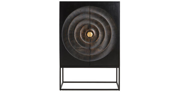 HIGHBOARD in 100/150/40 cm - Goldfarben/Schwarz, Design, Holz/Metall (100/150/40cm) - Landscape