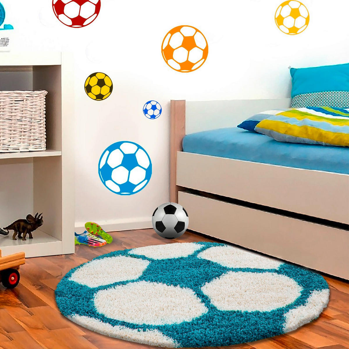KINDERTEPPICH 100/100 cm Fun Blau  - Blau, Trend, Textil (100/100cm) - Ben'n'jen