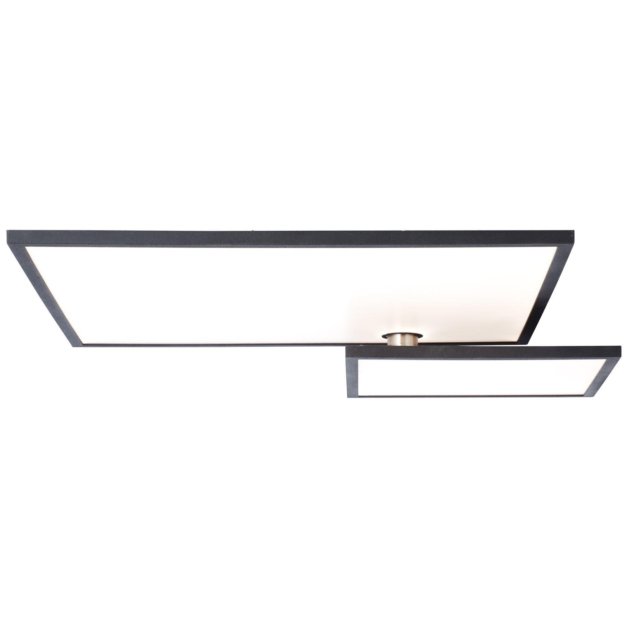 LED-DECKENLEUCHTE Bility  - Schwarz/Weiß, Design, Kunststoff/Metall (45/45/9cm)