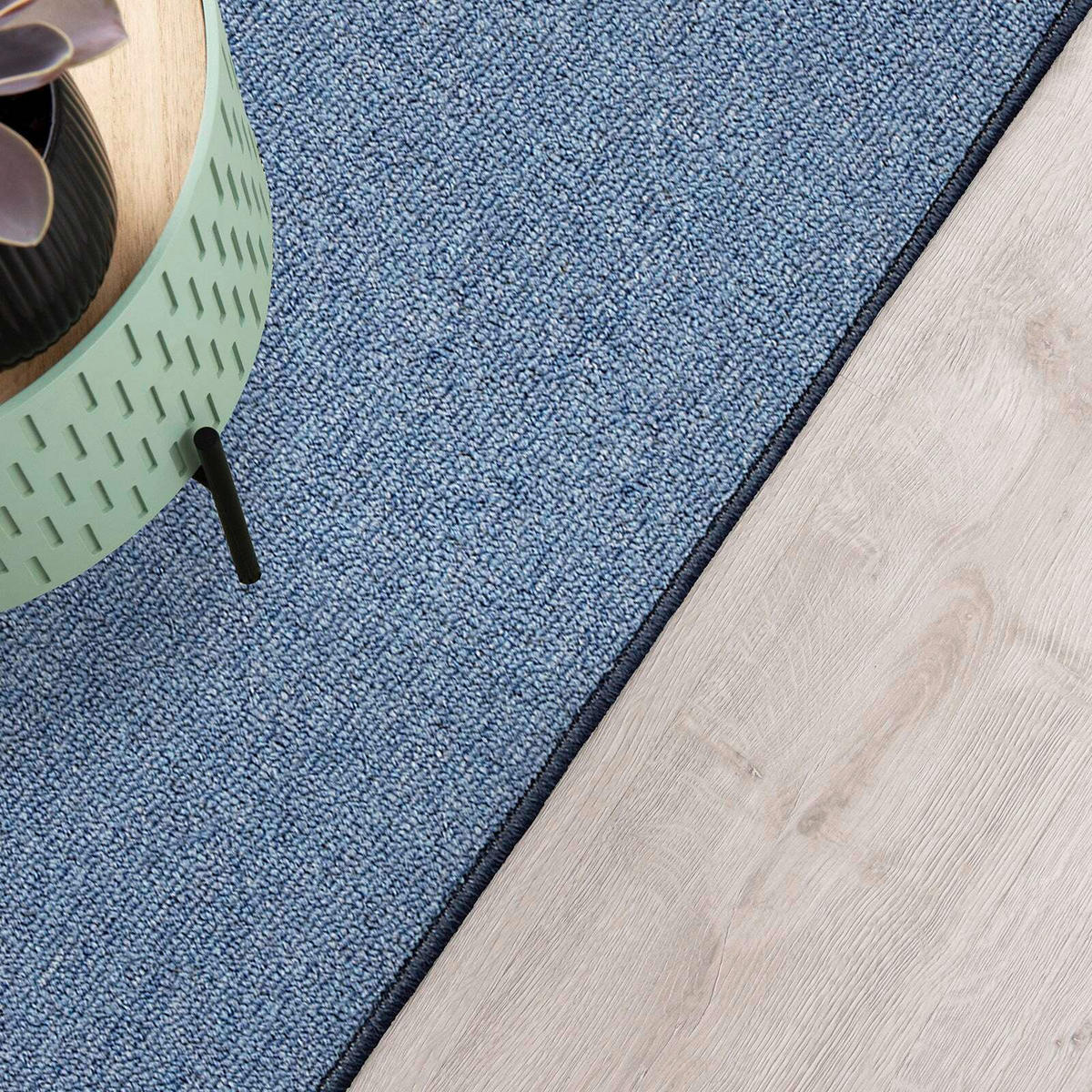 WEBTEPPICH  Wohnzimmer 80/150 cm London Blau rechteckig  - Blau, Basics, Kunststoff/Textil (80/150cm) - Floordirekt