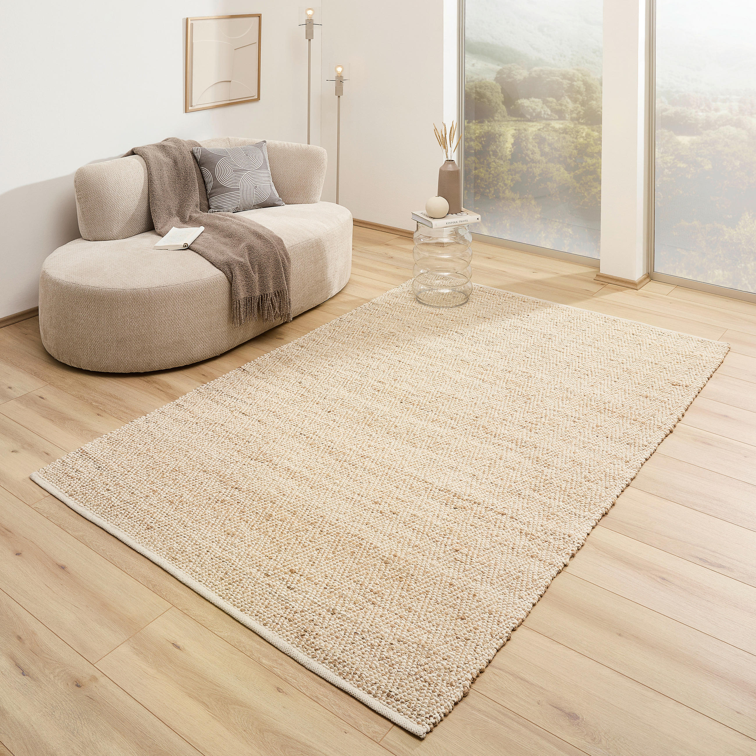 JUTETEPPICH 130/190 cm Naturfarben  - Naturfarben, Natur, Textil (130/190cm) - Linea Natura