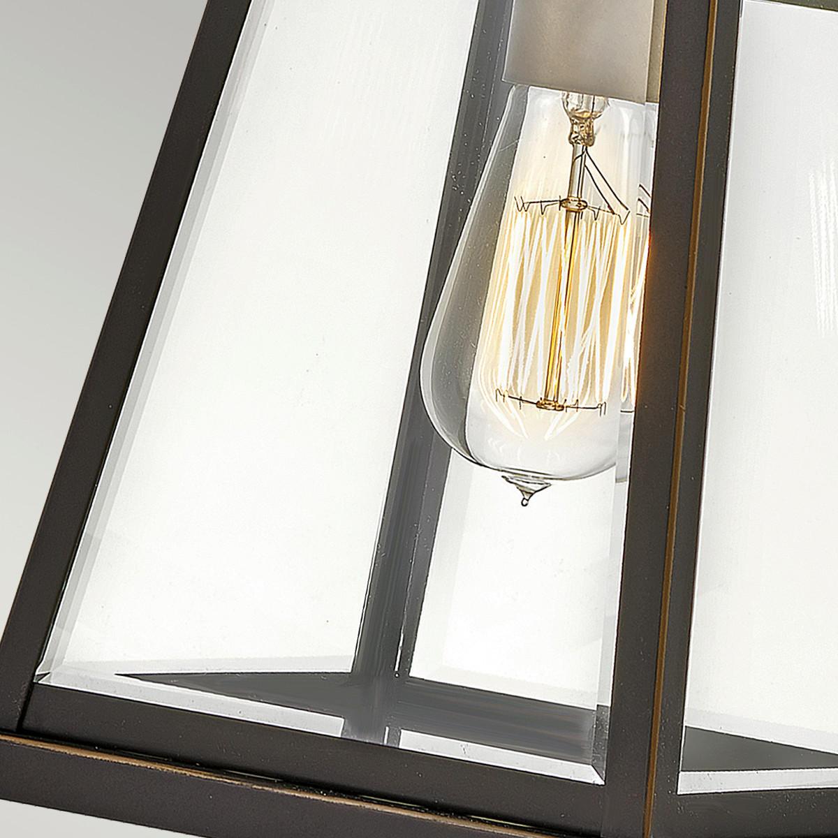 AUSSENWANDLEUCHTE - Messingfarben/Bronzefarben, Konventionell, Glas/Metall (17/21,5/48,8cm) - Elstead Lighting