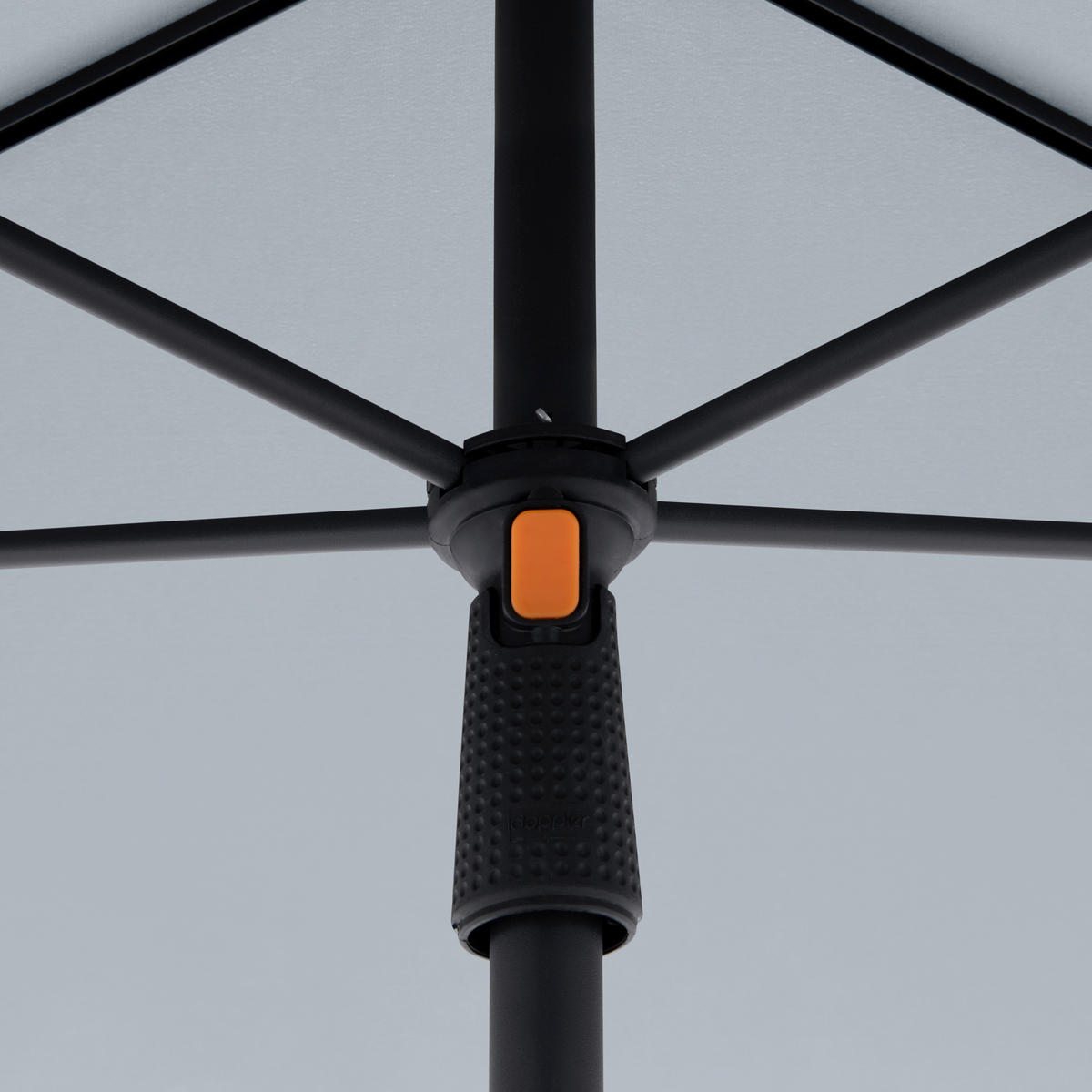 SENČNIK - antracit/svetlo siva, Basics, kovina/tekstil (190/125cm) - Doppler