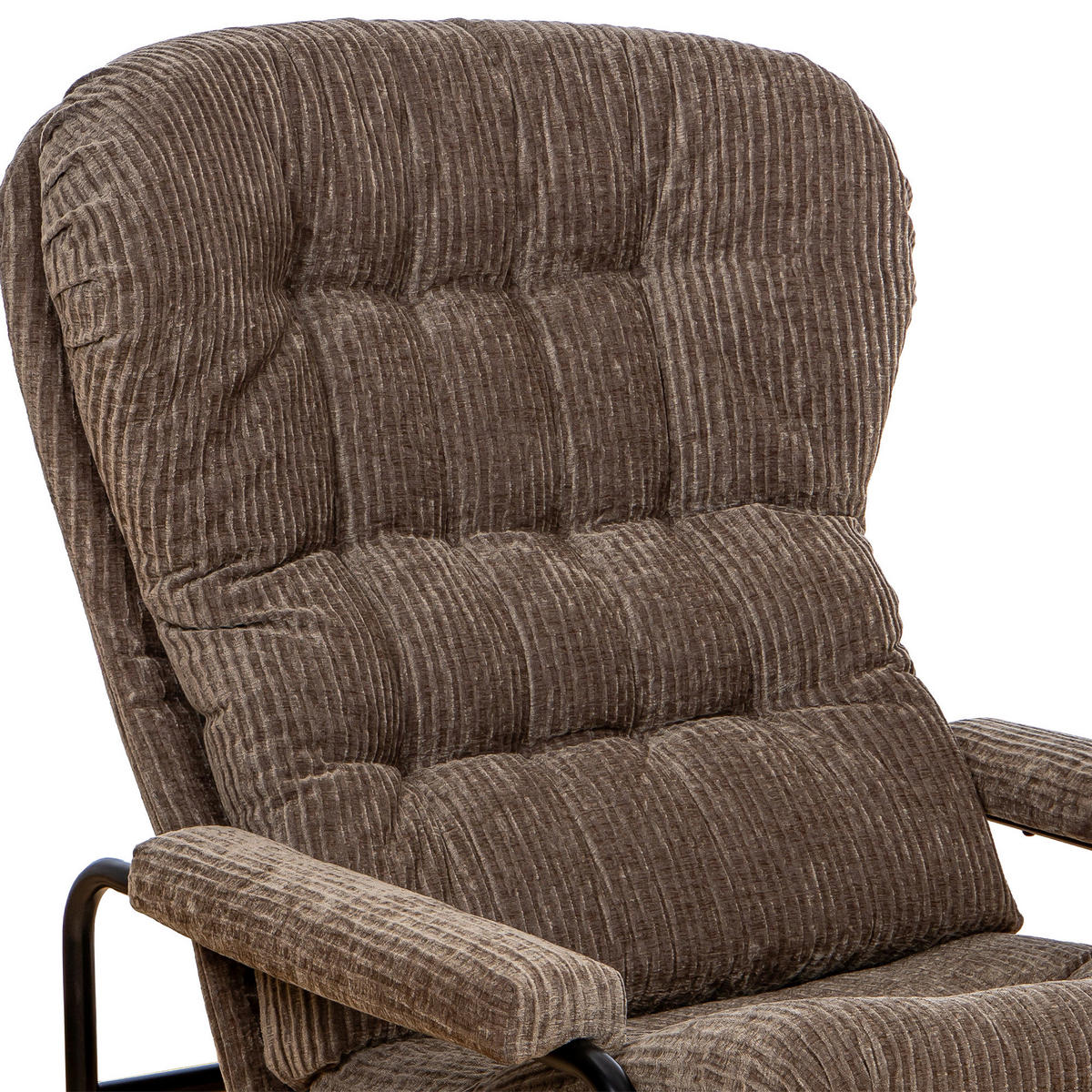 FÅTÖLJ i metall, plast, textil brun, svart  - brun/svart, Design, metall/textil (78/95/99cm) - Best Price