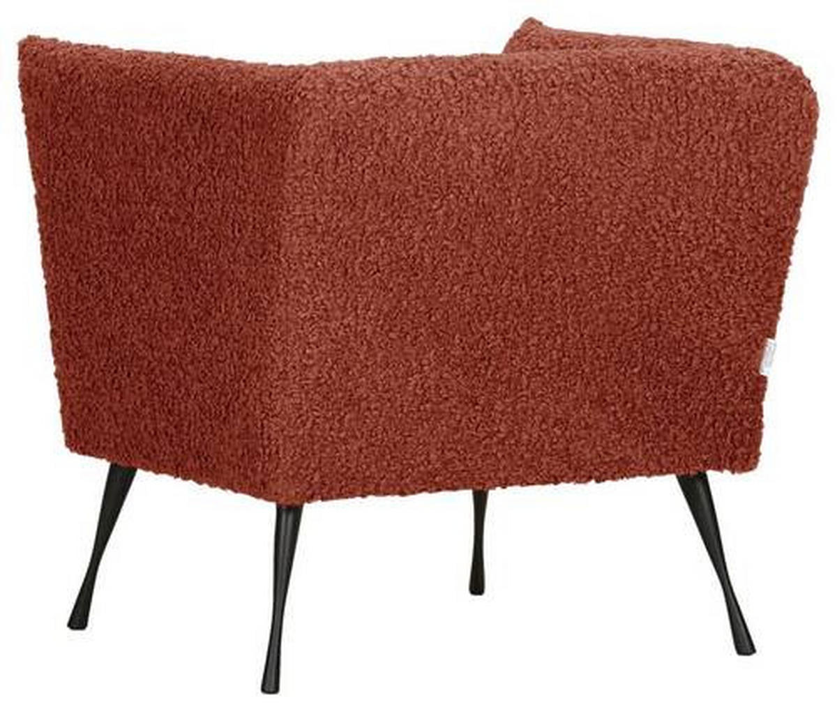 FÅTÖLJ i textil brun  - brun/svart, Design, metall/textil (76/73/76cm) - MID.YOU