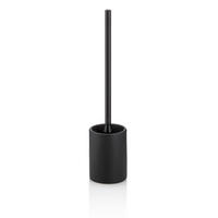 WC-GARNITURA S ŠČETKO - črna, Basics, umetna masa/keramika (10,5/44,5cm) - Kela