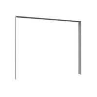 RAMĂ PENTRU DULAP in alb  - alb, Basics, material pe bază de lemn (273/213/12cm) - Carryhome