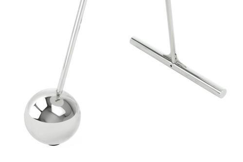 BEISTELLTISCH 46/46/60 cm Silberfarben, Weiß rund  - Silberfarben/Weiß, Basics, Glas/Metall (46/46/60cm) - Kayoom