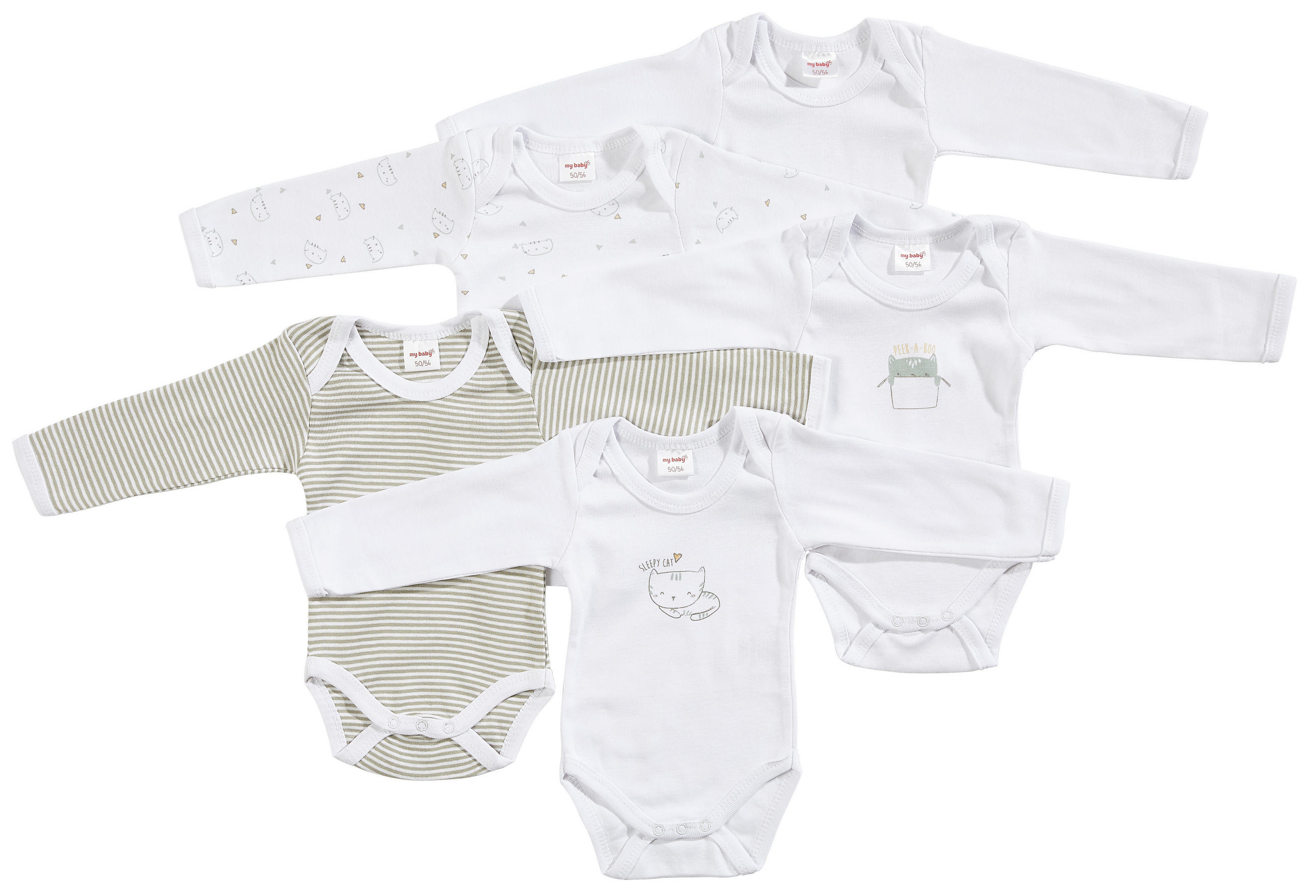 BABYBODY-SET  - Taupe/Gelb, Basics, Textil (74/80null) - My Baby Lou