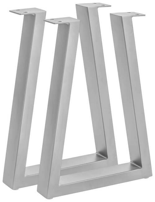 BANKGESTELL 6/45/26 cm  in  - Edelstahlfarben, Design, Metall (6/45/26cm) - Waldwelt