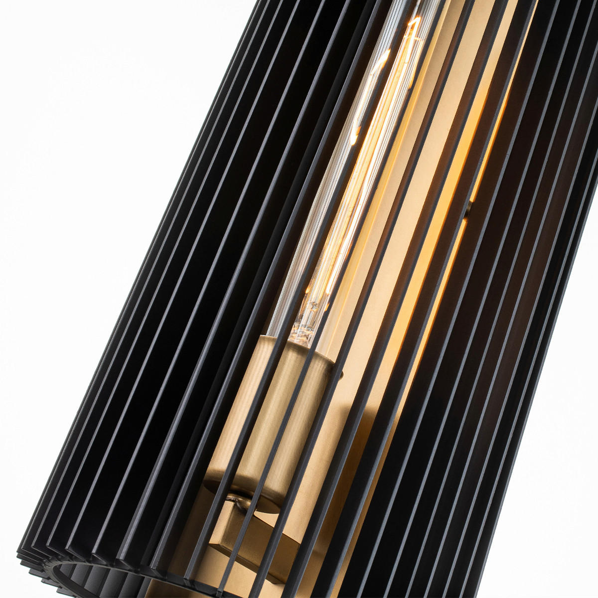 WANDLEUCHTE   - Messingfarben/Schwarz, Basics, Metall (43,2/18,4/14,5cm) - Elstead Lighting