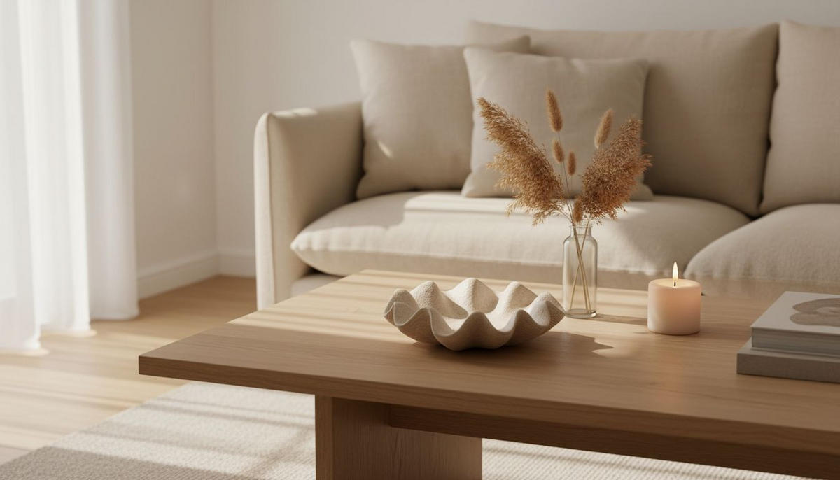 DEKORAČNÍ MISKA  - béžová, Design, plast (26/26/6,5cm) - Ambia Home